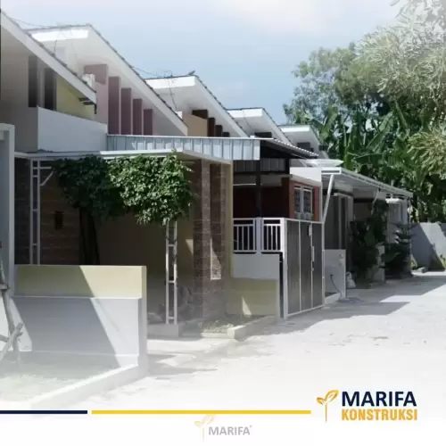 Marifa Konstruksi Puri Marifa Ngunut Deretan Rumah yang Sudah Jadi